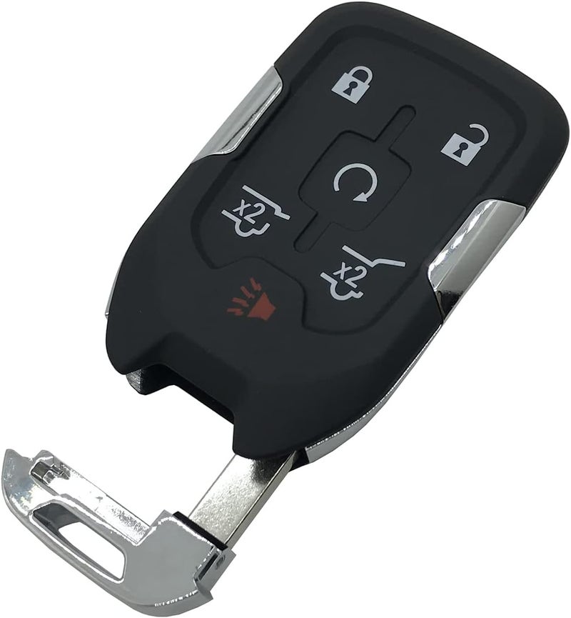 vurbemes Replacement Key Fob Cover Case fit for Chevy Suburban Tahoe 2015 2016 2017 2018 2019 2020 GMC Yukon Keyless Entry Smart Remote Key Fob Shell (Black) - Image 3